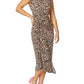 Loren Leopard Print Jersey Dress
