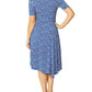 Francesca Ivory and Cobalt Jersey Dress