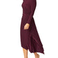 Nora Black Cherry Jersey Dress