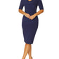 Aurora Navy Jersey Dress