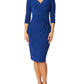Como Cobalt Blue Jersey Dress