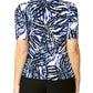 Roma Palm Print Jersey Top