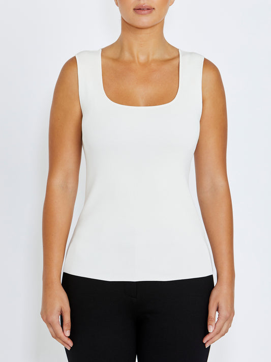 Milano Ivory Knit Tank Top