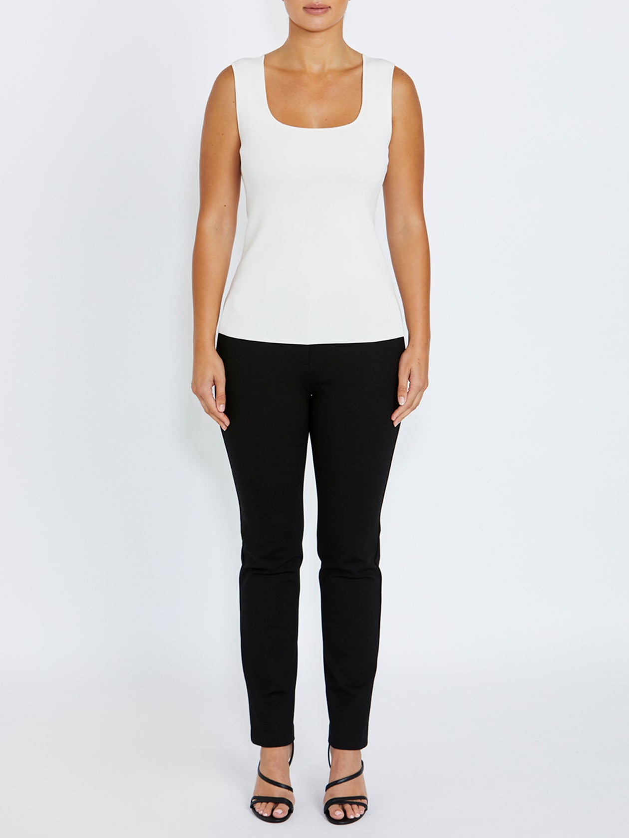 Milano Ivory Knit Tank Top