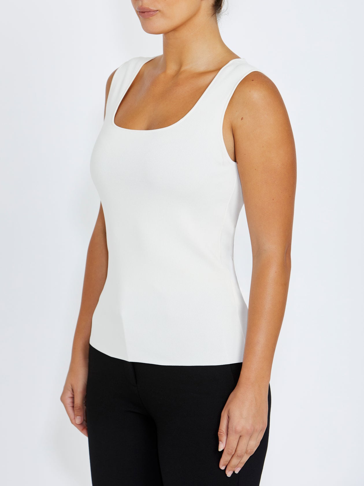 Milano Ivory Knit Tank Top