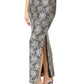 Aurelia Silver Stretch Lace Gown