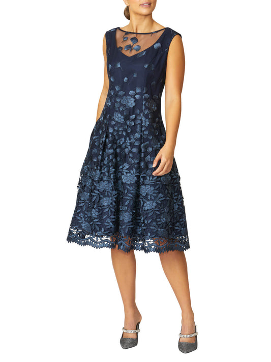 Titania Navy A-Line Dress