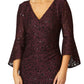 Stella Plum Stretch Lace Gown