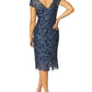 Venetia Blue Sequin Lace Dress
