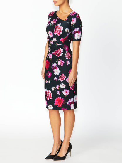 Women's Stretch Scuba Shift Dress in Print | Milena