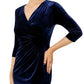 Capitol Sapphire Velour Dress