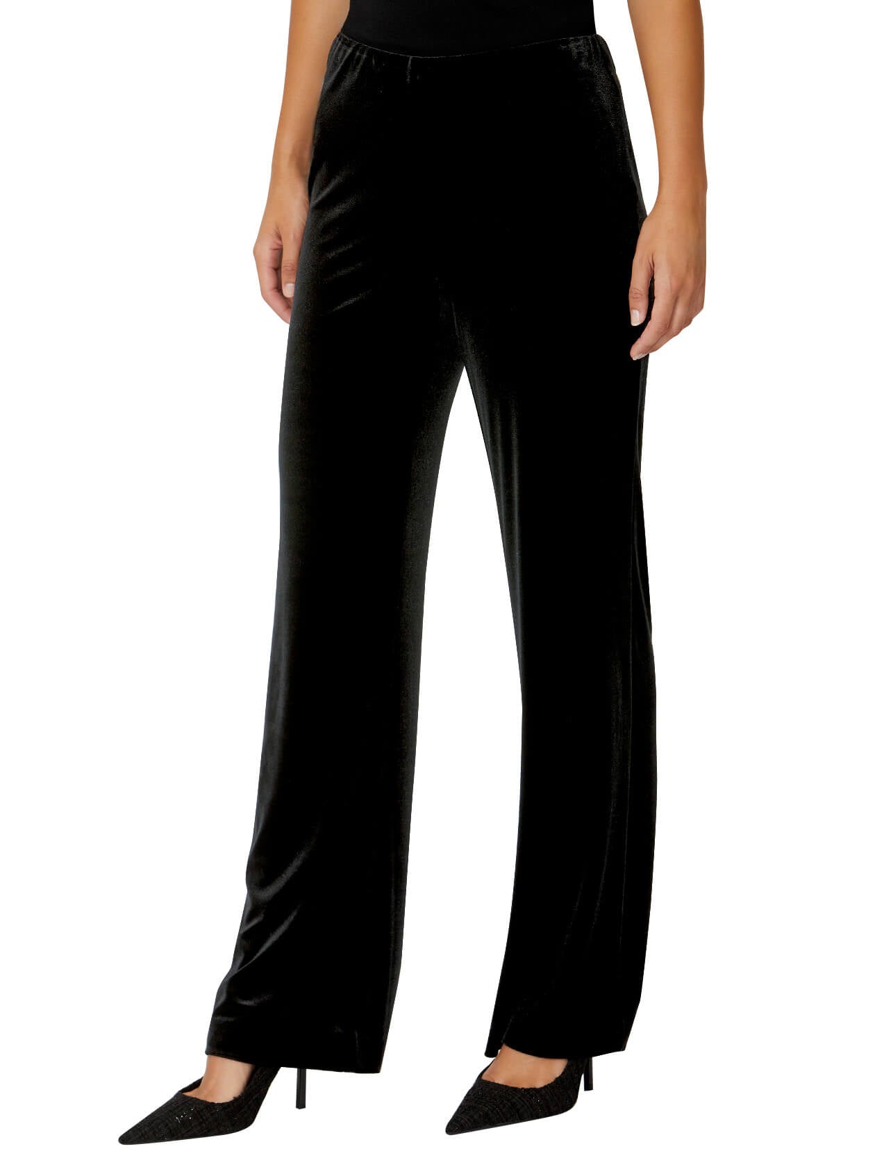 Regina Black Velour Pant