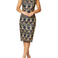 Claire Navy Embroidered Shift Dress