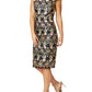 Claire Navy Embroidered Shift Dress