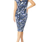 Aurora Palm Print Jersey Dress