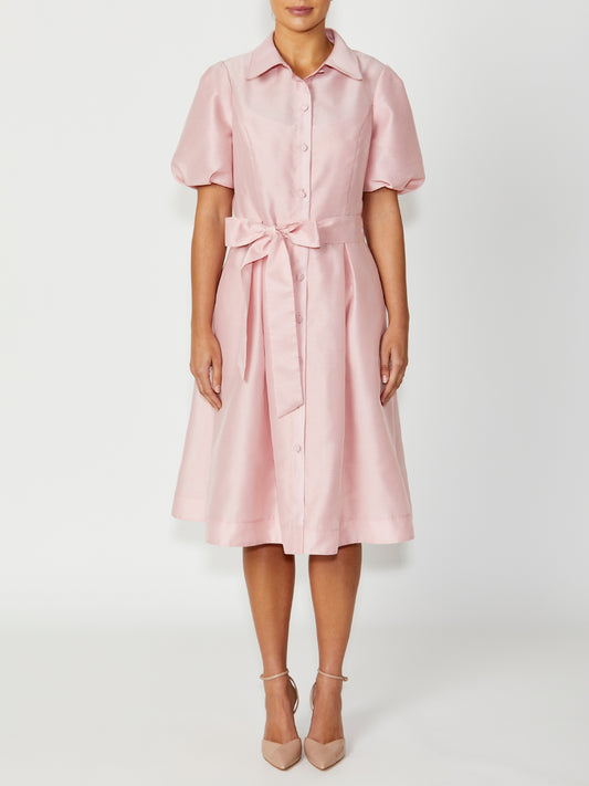 Women's Shirtdress Dress in Pink | Simone