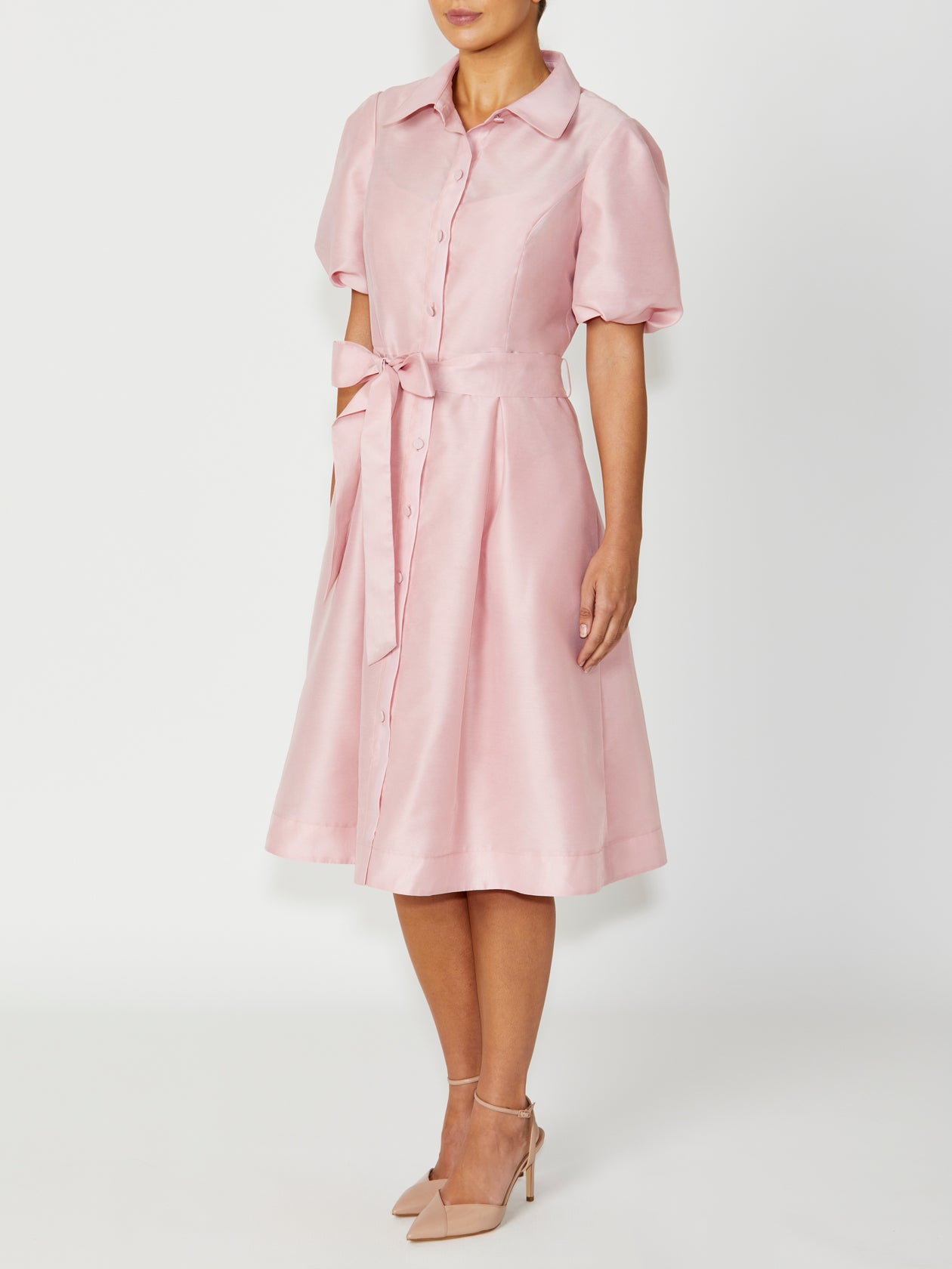 Women's Shirtdress Dress in Pink | Simone