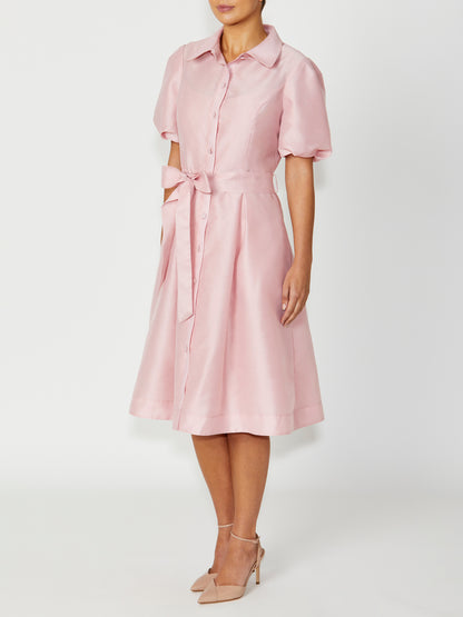 Women's Shirtdress Dress in Pink | Simone