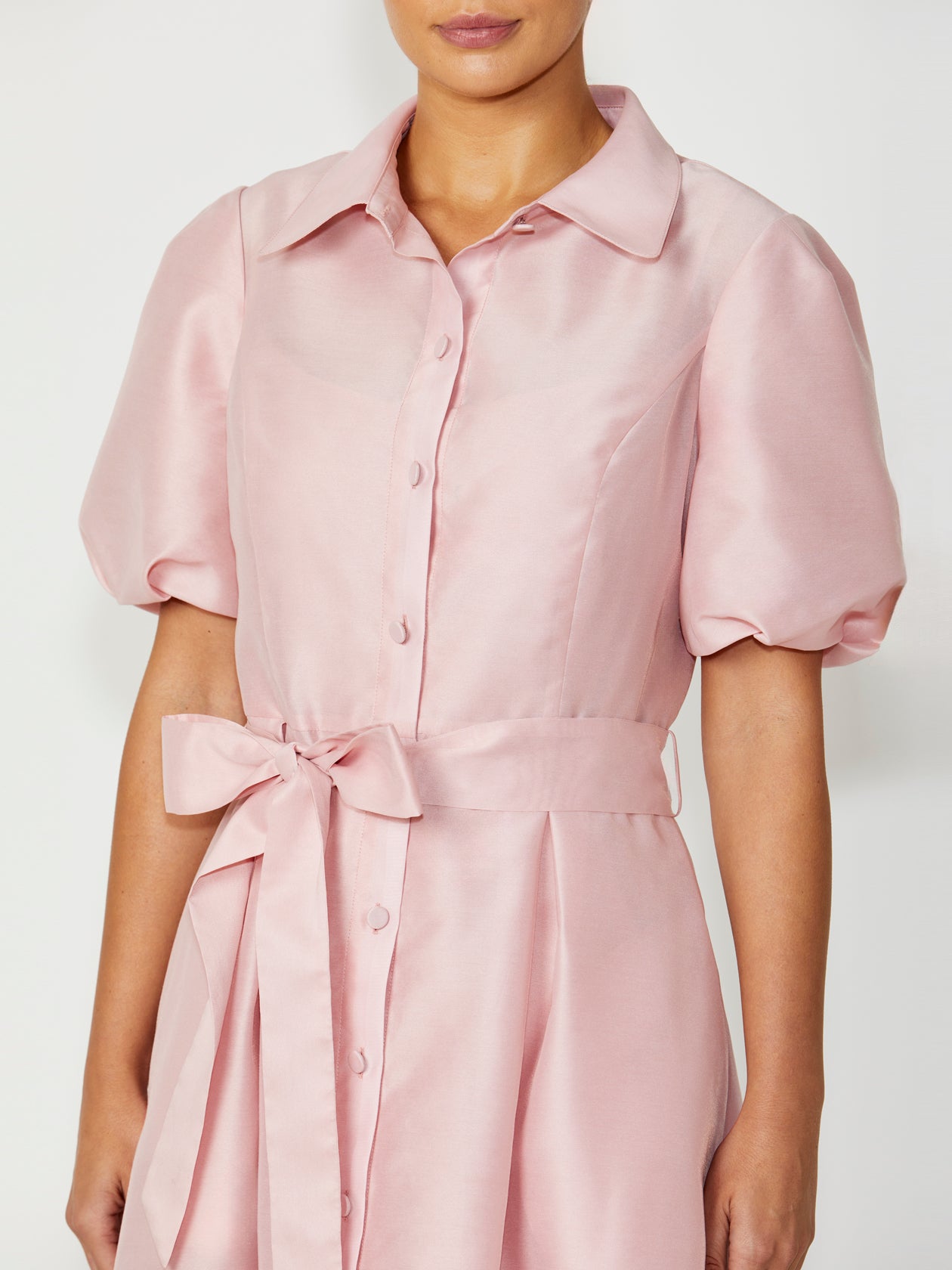 Women's Shirtdress Dress in Pink | Simone