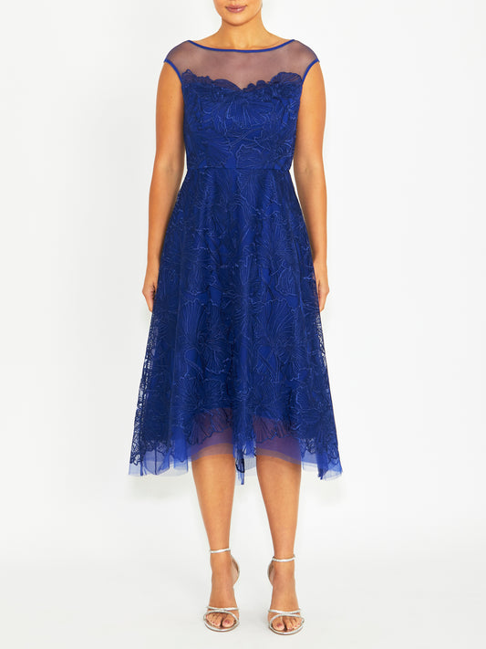 Stellar Cobalt Blue A-Line Dress
