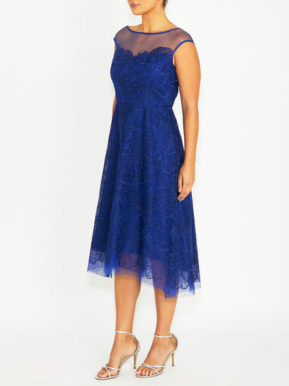 Stellar Cobalt Blue A-Line Dress