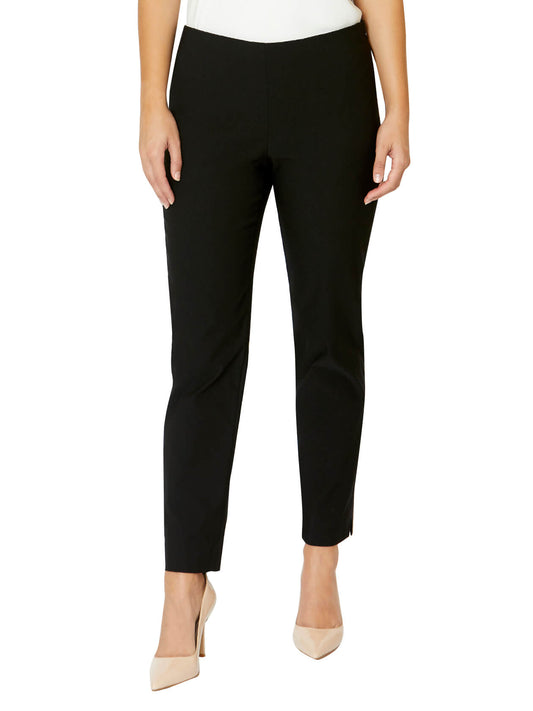 Black Bengaline Capri Stretch Pant | Anthea Crawford