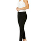 Black Bengaline Capri Stretch Pant | Anthea Crawford