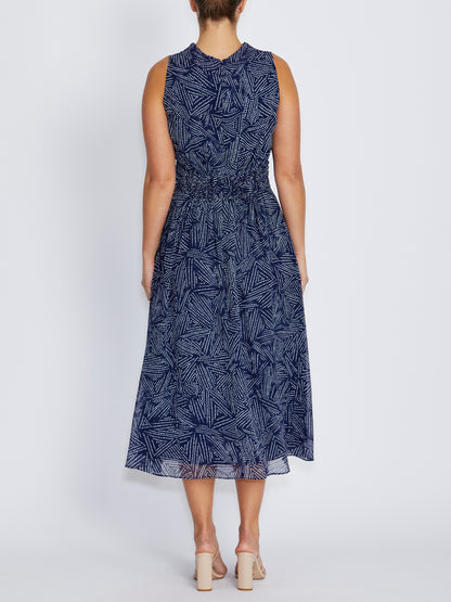 Ophelia Navy Dot Dress