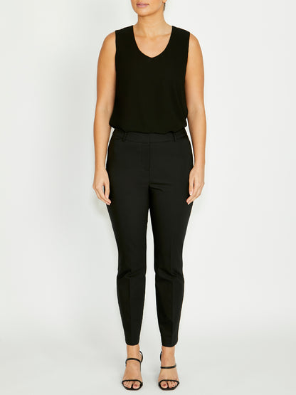 Mia Black Chiffon Top