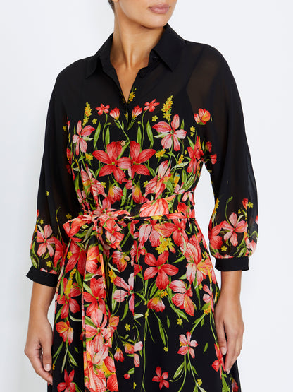Laina Autumn Chiffon Gown