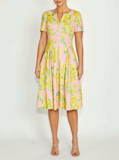 Alessandra Pink Floral Dress