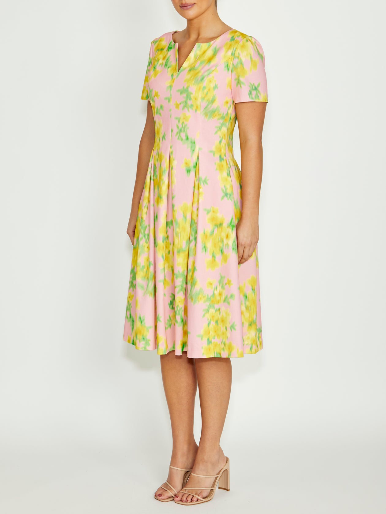 Alessandra Pink Floral Dress