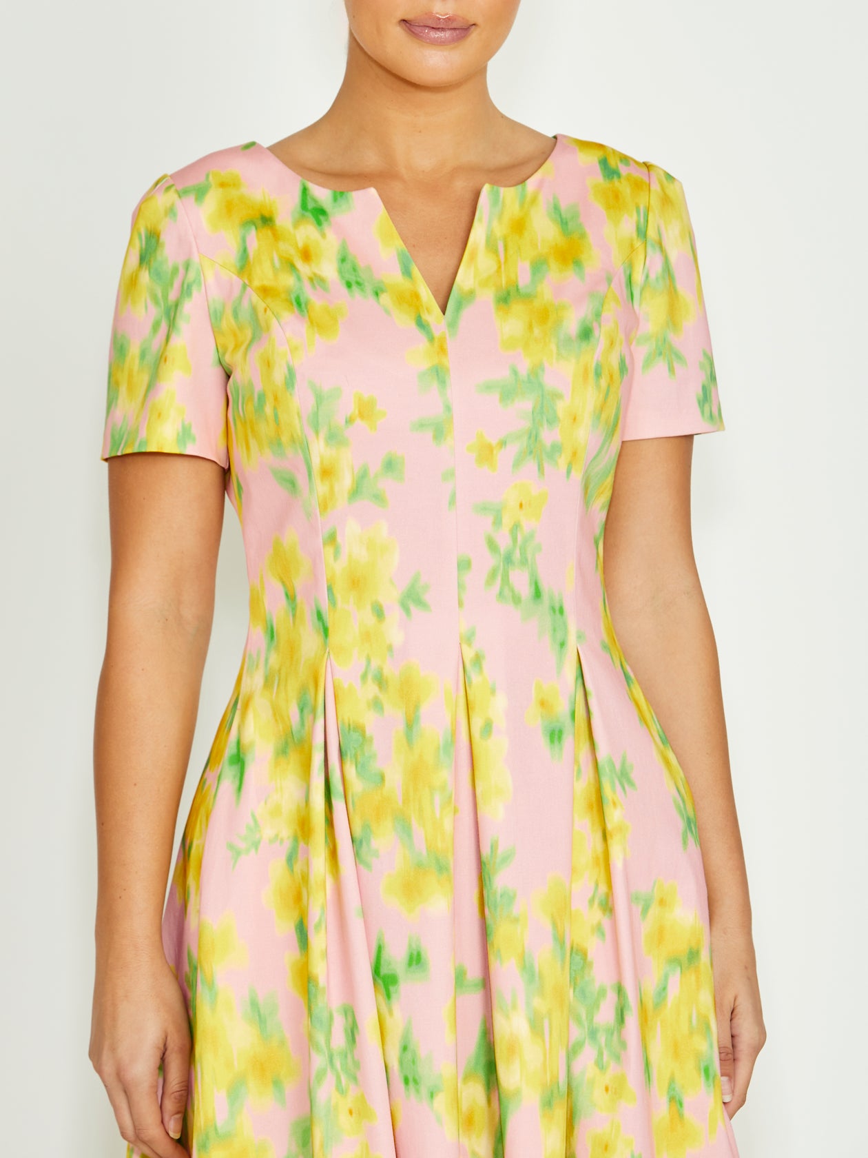 Alessandra Pink Floral Dress
