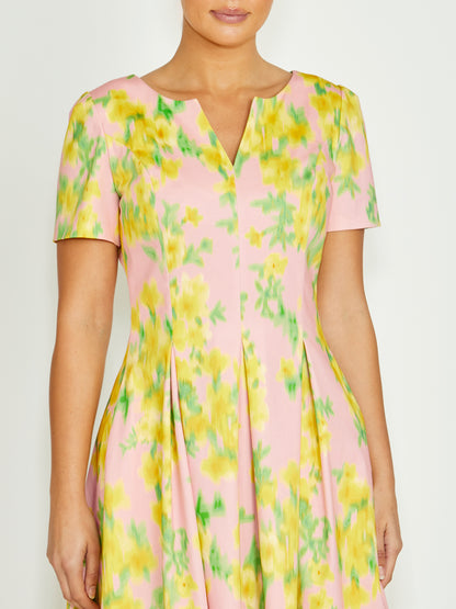 Alessandra Pink Floral Dress