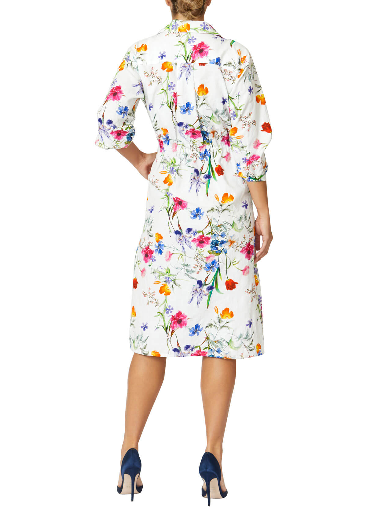 Amelia Botanical Cotton Shirtdress