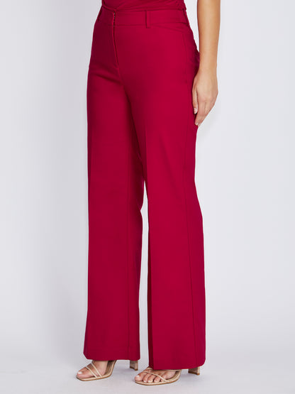Sanchez Crimson Cotton Sateen Pant