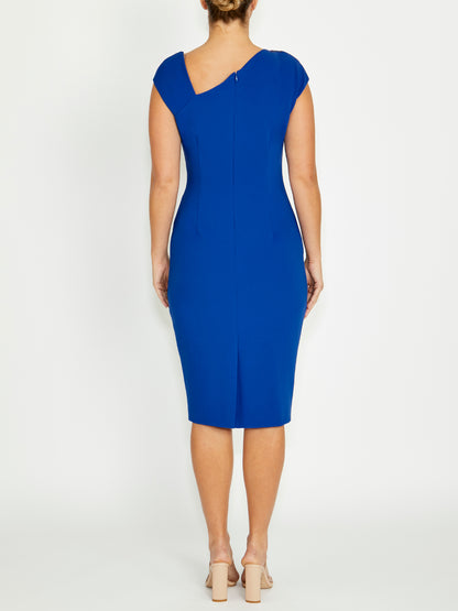 Chloe Blue Crepe Dress