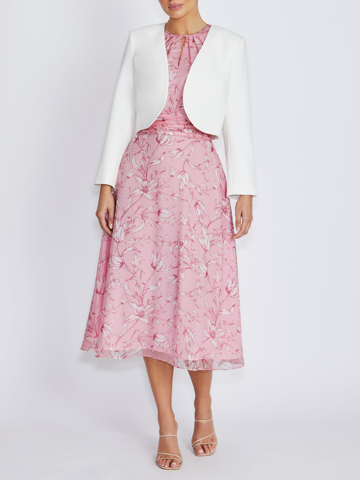 Bonita Ivory Crepe Bolero