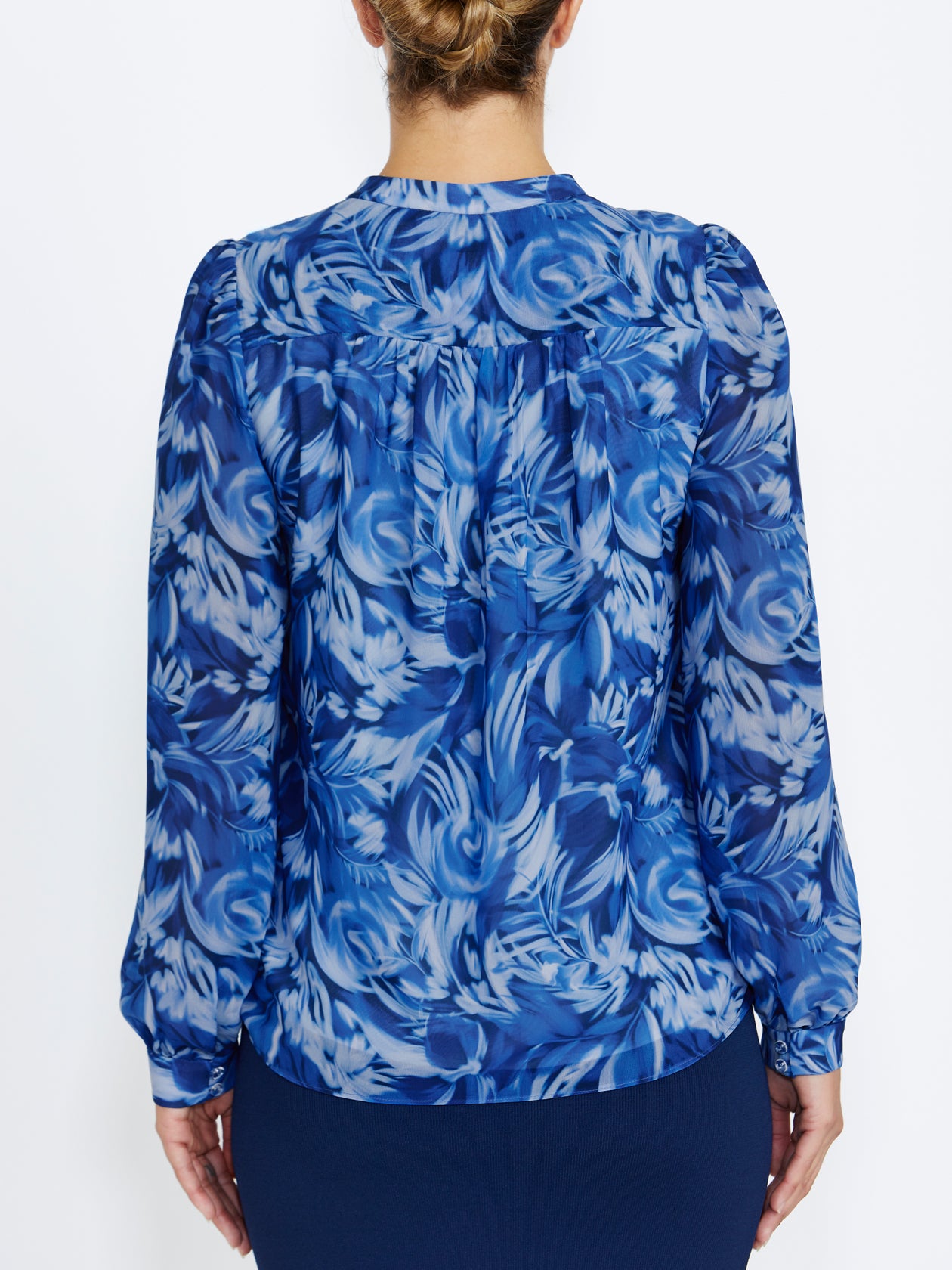 Ravina Blue Floral Blouse