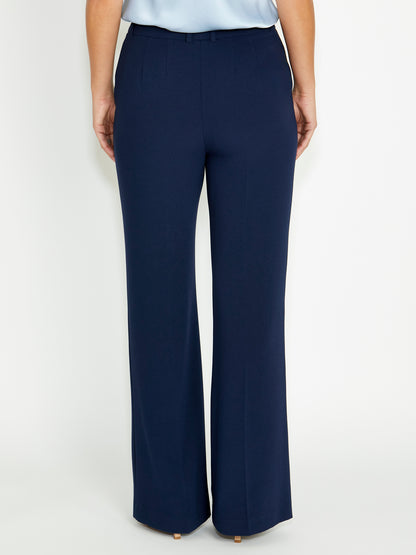 Women's Crepe Easy Fit Pant in Navy | Quinn