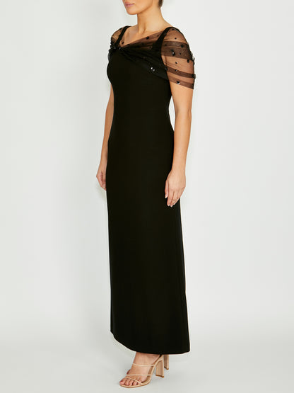 Isla Black Gown