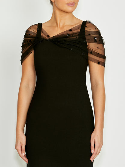 Isla Black Gown