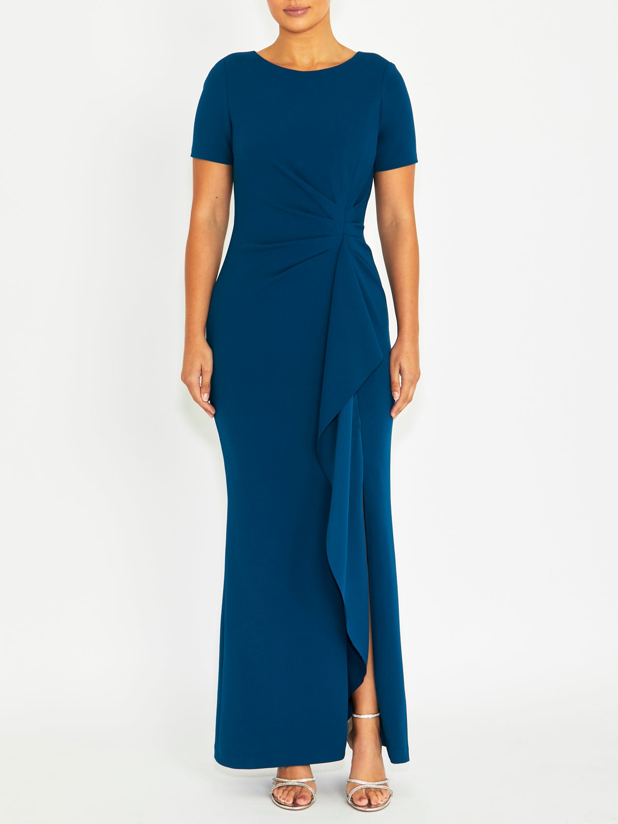 Solana Marine Crepe Gown
