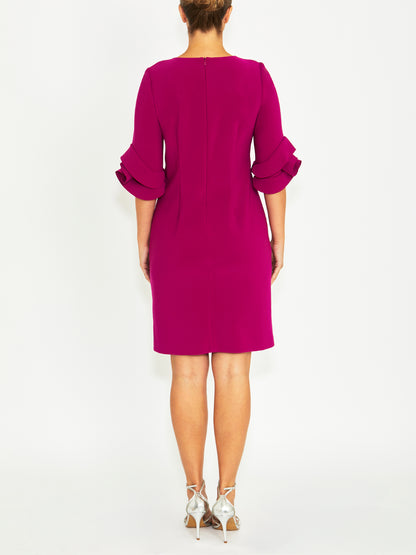 Rosie Magenta Crepe Dress