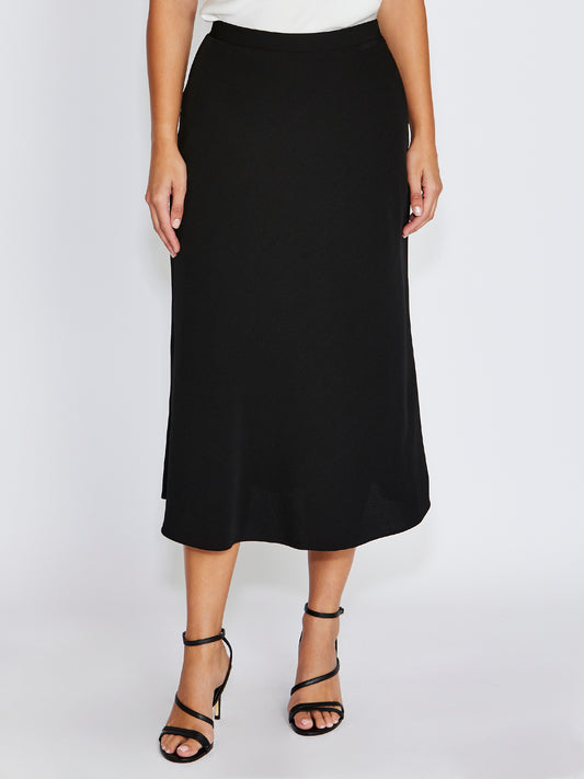 Liberty Black Midi Skirt