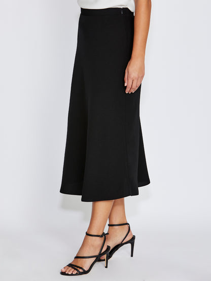 Liberty Black Bias Cut Skirt