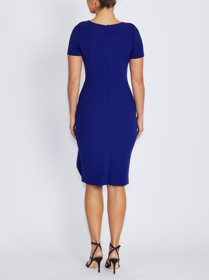 Solana Imperial Blue Stretch Crepe Dress