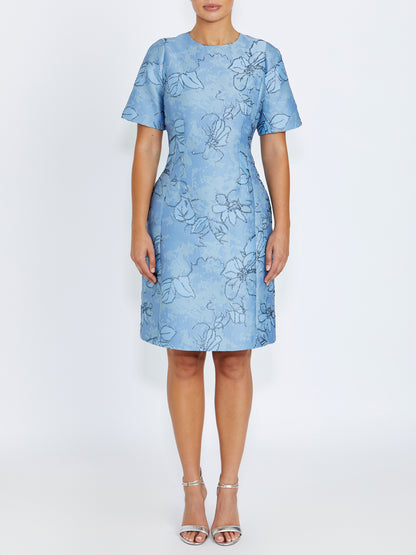 Florita Blue Floral Dress