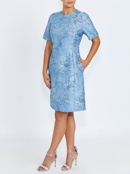 Florita Blue Floral Dress