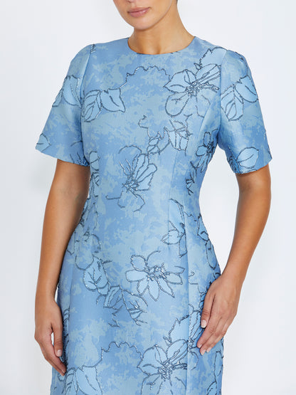 Florita Blue Floral Dress